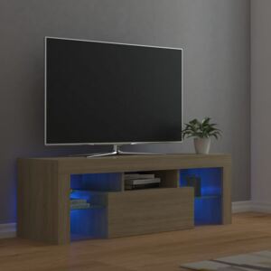 VidaXL TV ormarić s LED svjetlima boja hrasta sonome 120 x 35 x 40 cm