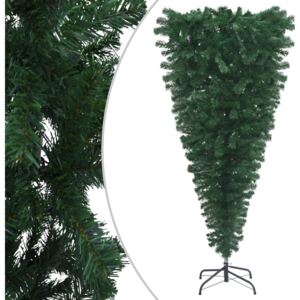 VidaXL Naopako umjetno božićno drvce sa stalkom zeleno 180 cm