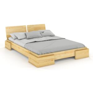 Zondo Bračni krevet 160 cm Naturlig -Jordbaer (borovina) (s podnicom)