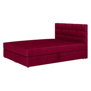 Zondo Bračni krevet Boxspring 140x200 cm Waller (s podnicom i madracem) (ružičasta)