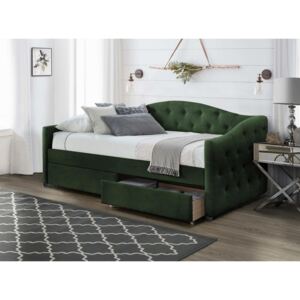 Zondo Jednostruki krevet 90 cm Aloha 90 (tamno zelena) (s podnicom i prostorom za odlaganje)