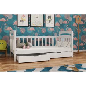 Zondo Dječji krevet 80 x 180 cm Tobie (s podnicom i prostorom za odlaganje) (bijela)