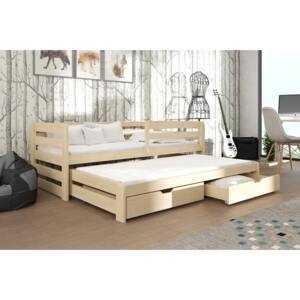 Zondo Dječji krevet 80 x 180 cm SIMO (s podnicom i prostorom za odlaganje) (borovina)