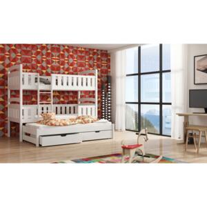 Zondo Dječji krevet 80 x 180 cm LEON (s podnicom i prostorom za odlaganje) (bijela)