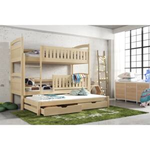 Zondo Dječji krevet 80 x 180 cm BLAIR (s podnicom i prostorom za odlaganje) (borovina)