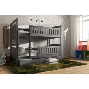 Zondo Dječji krevet 80 x 180 cm Irwin (s podnicom i prostorom za odlaganje) (grafit)