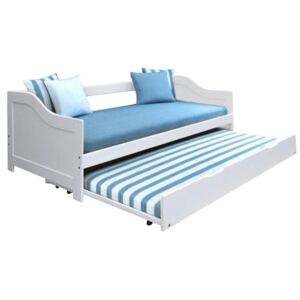 Zondo Dječji krevet s pomoćnim ležajem 90 cm Intaria (bijela)
