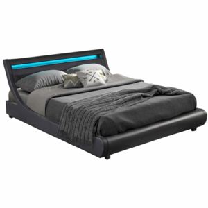 Zondo Bračni krevet 180 cm Filina (crna) (s podnicom)