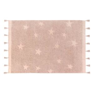 Koberec Ourbaby Hippy Stars rug nude 32036-0 pravokutnik 120x175 cm ružičasta