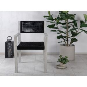 Vrtna stolica JA1037 Crna + bijela