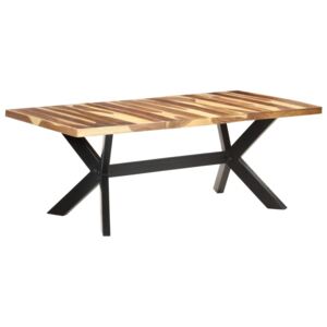 VidaXL Blagovaonski stol 200 x 100 x 75 cm od masivnog drva i šišama