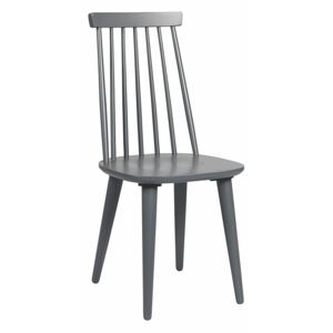 Siva stolica za blagovaonu od gumenog drveta Rowico Lotta