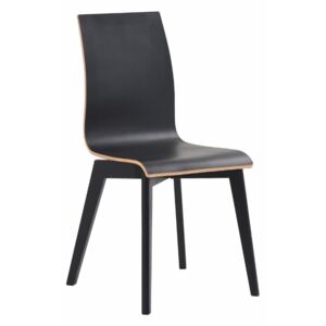 Crna blagovaonska stolica s crnim nogama Rowico Grace
