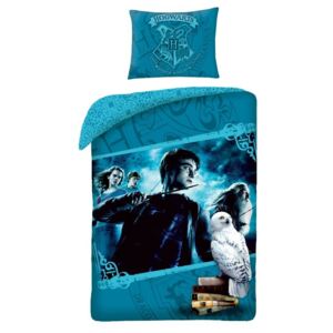 HALANTEX Premium posteljina Harry Potter plavi pamuk, 140/200, 70/90 cm