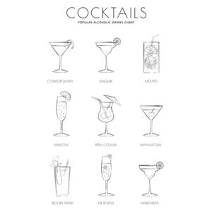 Ilustracija Cocktails, Martina Pavlova