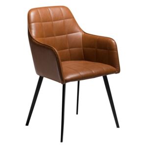 Smeđa stolica od umjetne kože DAN-FORM Denmark Embrace Vintage