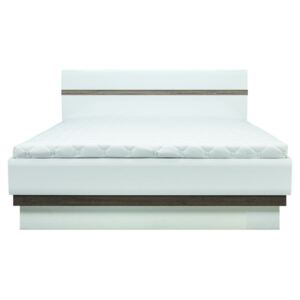 Krevet AAH13 Sonoma hrast + sjajni bijeli 180 x 200 cm