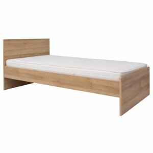 Krevet BAAY5 Rivijera hrast + sjajni bijeli 90 x 200 cm