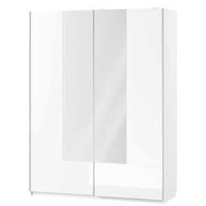 Garderoba CZP29 Sjajni bijeli + bijela
