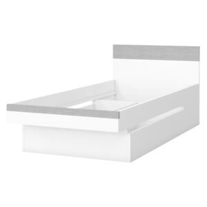 Krevet NVBF8 Bijela + boja betona 90 x 200 cm