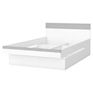 Krevet NVBF9 Bijela + boja betona 120 x 200 cm