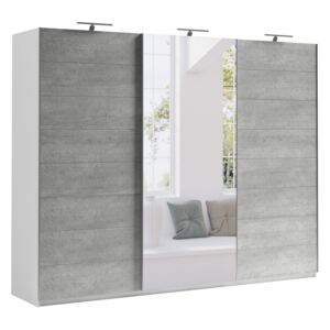 Garderoba NV164 Bijela + boja betona