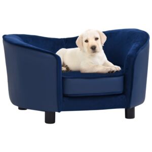 VidaXL Sofa za pse plava 69 x 49 x 40 cm od pliša i umjetne kože