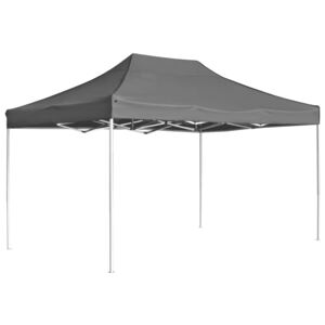 VidaXL Profesionalni sklopivi šator za zabave 4,5 x 3 m antracit