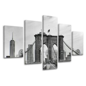 Slike na platnu 5-delne GRADOVI - NEW YORK ME114E50 (moderne)