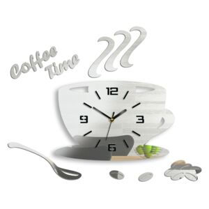 Zidni satovi COFFE TIME 3D MIRROR HMCNH045-mirror (moderni)