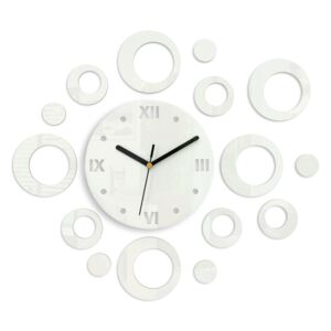 Zidni satovi RINGS WHITE HMCNH008-white (moderni zidni sat)