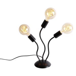 Dizajn stolna svjetiljka crna 3 svjetla - Wimme