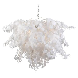 Romantična viseća svjetiljka bijela s lišćem - Feder