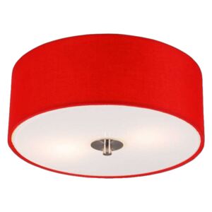 Moderna stropna svjetiljka crvena 30 cm - Bubanj