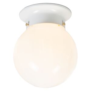 Retro stropna svjetiljka bijelo opalo staklo - Scoop