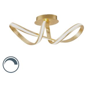 Dizajn stropne svjetiljke, zlatna, uključujući LED - Belinda