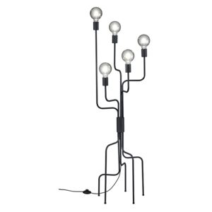Moderna podna svjetiljka crna 5-svjetla - Tibo