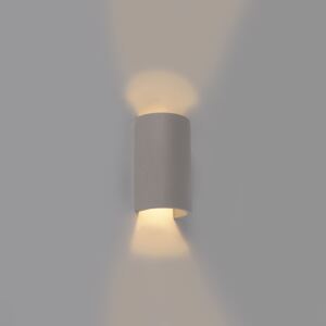 Industrijska polukružna zidna svjetiljka sivi beton - Meaux