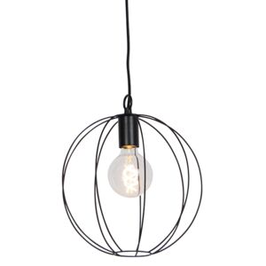 Dizajn okrugla viseća svjetiljka crna 30 cm - Pelotas