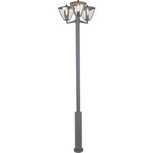 Klasični vanjski lampion antracit 230 cm 3 žarulje - Platar