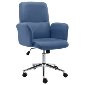 VidaXL Uredska stolica od tkanine plava