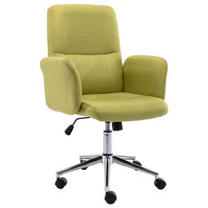VidaXL Uredska stolica od tkanine zelena