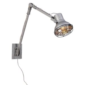 Rustikalna podesiva zidna svjetiljka čelik - Rego