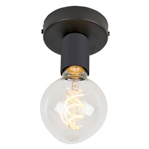 Moderna stropna svjetiljka crna 1-svjetlo - Lagana