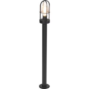 Ruralna vanjska svjetiljka crna sa staklom 100cm - Elza