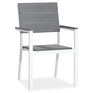 Vrtna stolica VG7419, Boja: Siva + bijela
