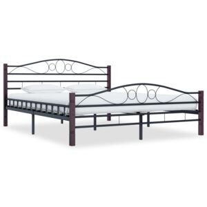 VidaXL Okvir za krevet crni metalni 160 x 200 cm