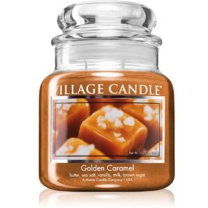 Village Candle Golden Caramel mirisna svijeća (Glass Lid) 389 g
