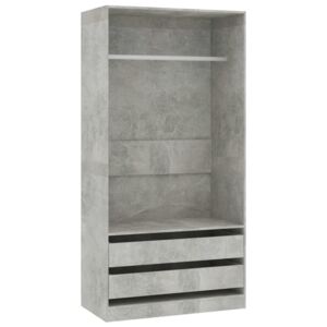 VidaXL Ormar siva boja betona 100 x 50 x 200 cm od iverice