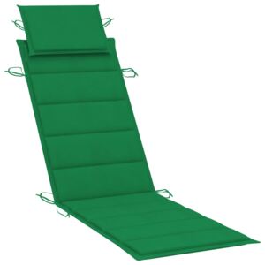 VidaXL Jastuk za ležaljku za sunčanje zeleni 186 x 58 x 4 cm
